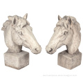 Art work custom hand carved granite horse head bust for sale